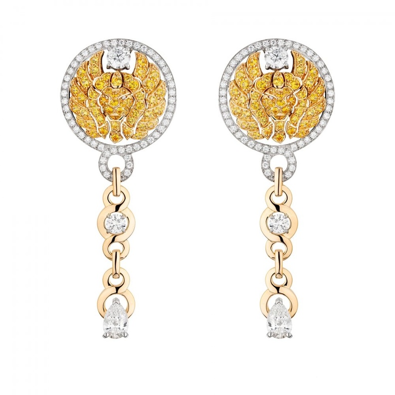 أقراط CHANEL Lion Emblématique من شانيل CHANEL