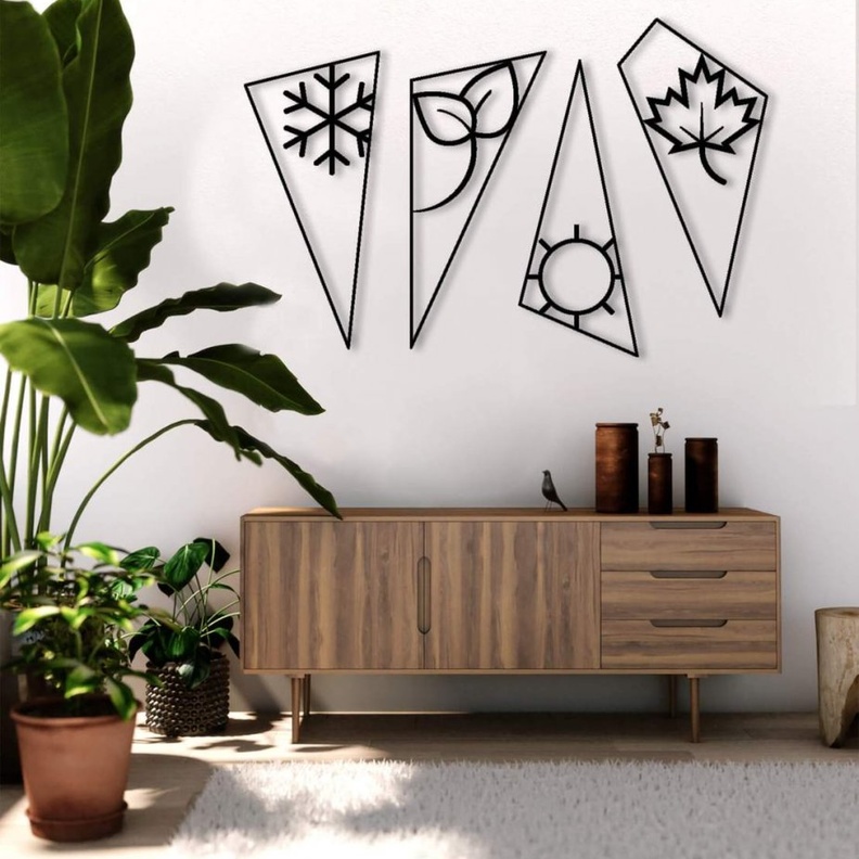 ديكورات حوائط فنية لمنزل عصري