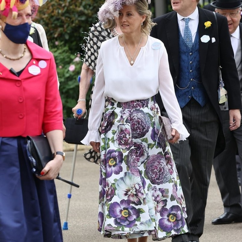 صور اجمل اطلالات صوفي كونتيسة وسكس في حفل Royal Ascot 2021