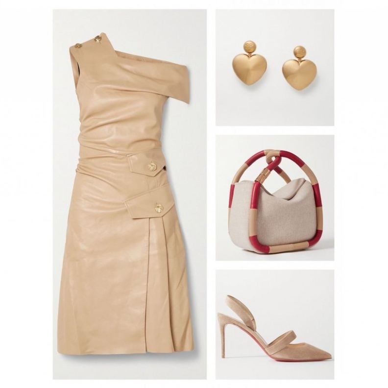 اطلالة كاجوال بدرجات البيج بأسلوب جذاب وعملي