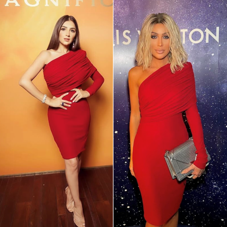 خطفت إطلالة مي عمر الأنظار خلال مشاركتها مؤخراً في حفل دار Bulgari الصورة من حسابها الرسمي