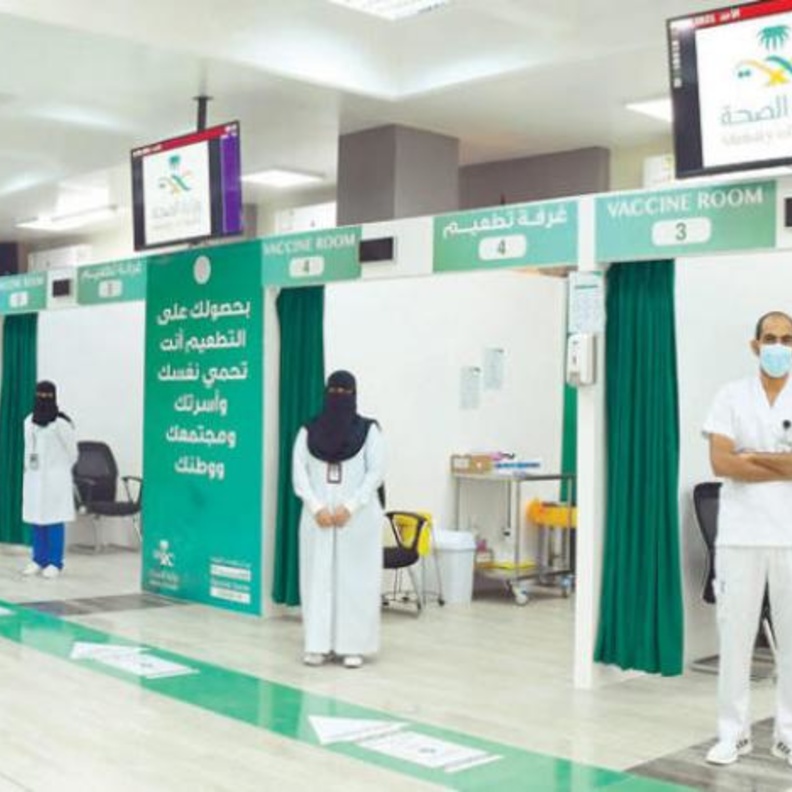 السعودية تعلن تطعيم 70% من السكان وتطلق مرحلة الجرعة الثانية المصدر الشرق الاوسط.