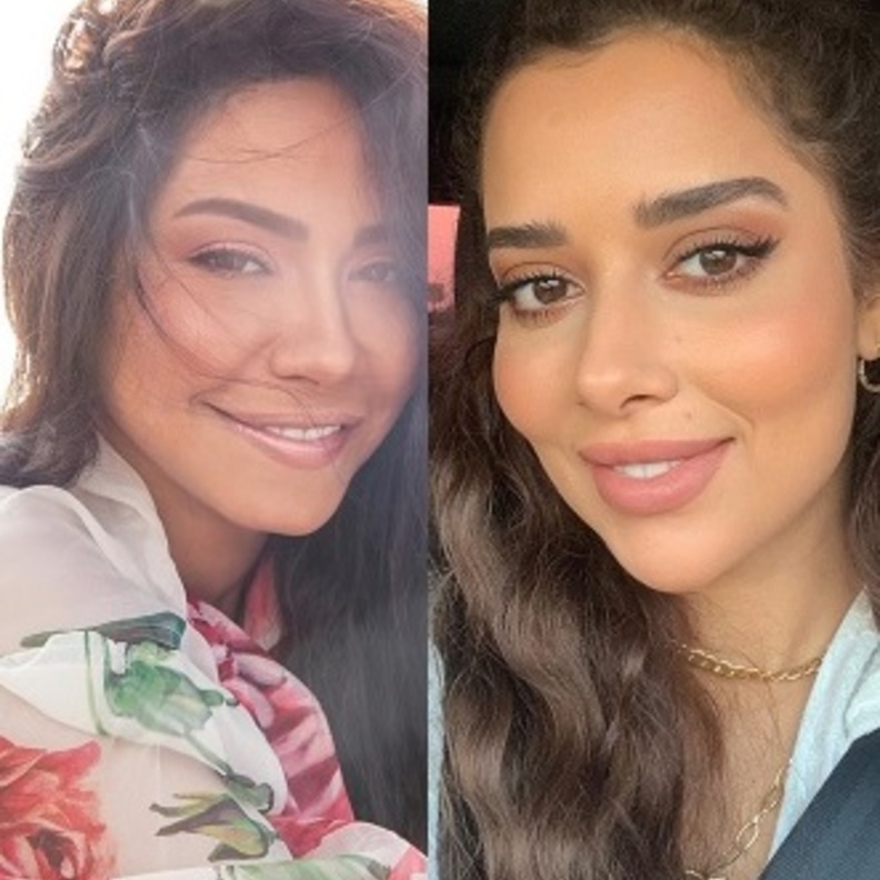 صور من الحسابات الرسمية للنجمتين بلقيس وشيرين عبد الوهاب على انستجرام