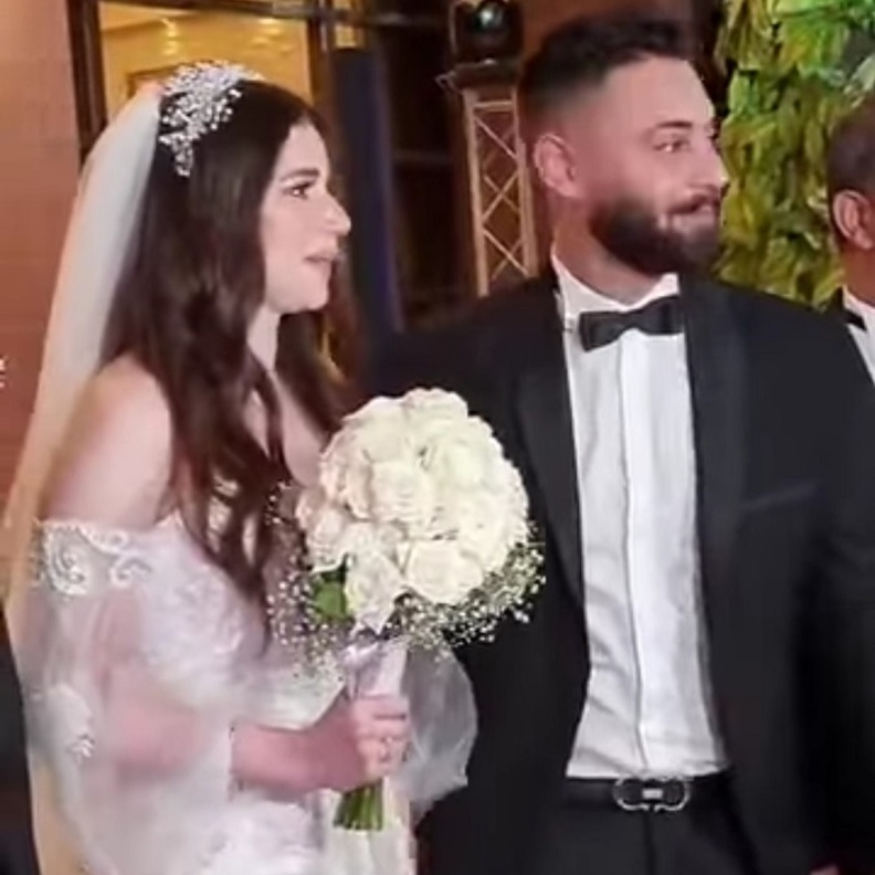 حفيد يوسف شعبان في صورة من الفيديو الخاص بحفل زفافه، والمنتشر على مواقع التواصل الاجتماعي