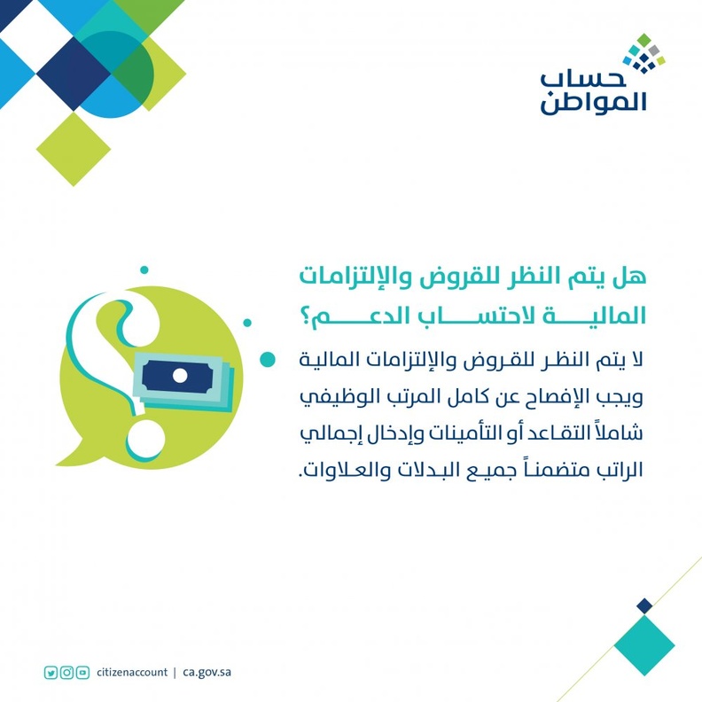 موعد إيداع الدفعة 44 لشهر يوليو 1442 من دعم حساب المواطن