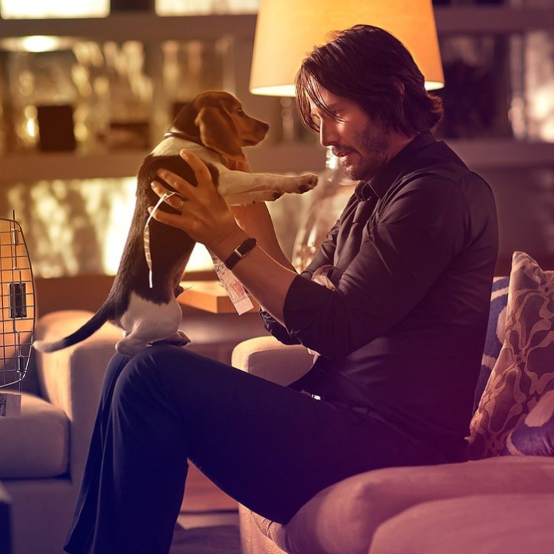 كيانو ريفز - الصورة من حساب جون ويك على انستجرام