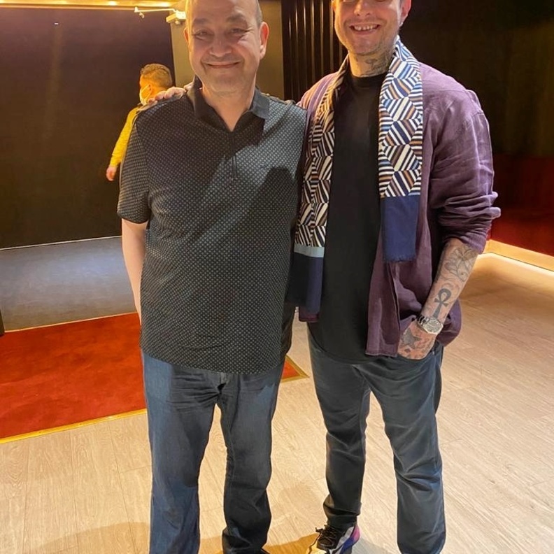 أحمد الفيشاوي وعمرو أديب