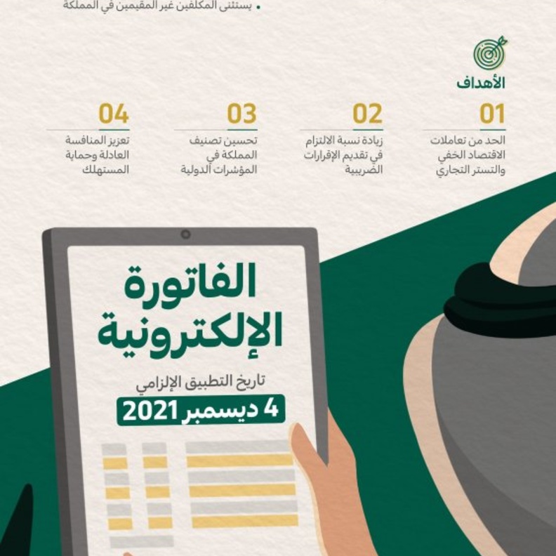 إجراء يهدف إلى تحويل عملية إصدار الفواتير والإشعارات الورقية إلى عملية إلكترونية - المصدر التواصل الحكومي