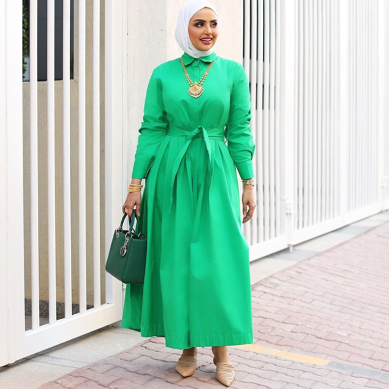 موديلات ملابس محجبات كاجوال مريحة وعلى الموضة من سندس القطان- الصورة من حسابها على انستغرام