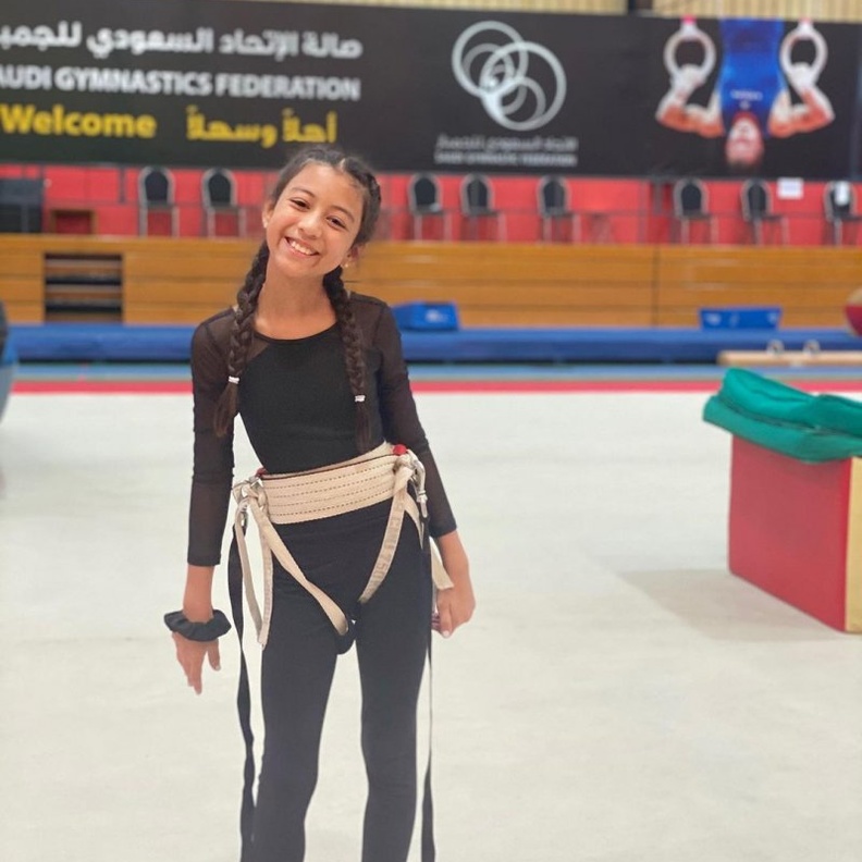 لاعبة الجمباز الموهوبة آية شطا.. بطلة سعودية بمواصفات عالمية   - المصدر انستغرام 