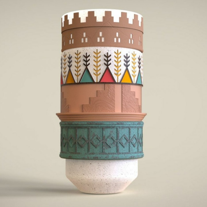 من تصاميم مجموعة عبق الفائزة في تحدي السياحة الصورة من حساب أسيل الدوسري على الانستجرام