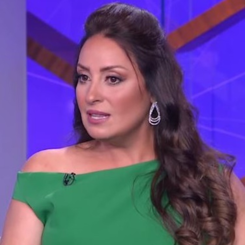 صورة لنرمين الفقي مأخوذة من البرنامج