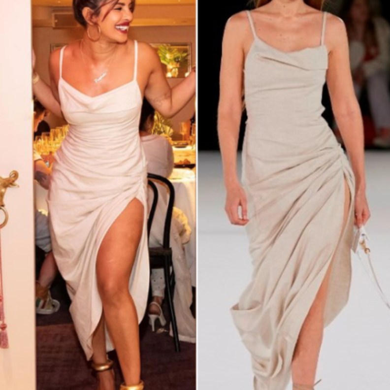 صور اطلالة بريانكا شوبرا وجيجي حديد بالفستان نفسه هل قلدتها أم تفوّقت عليها؟