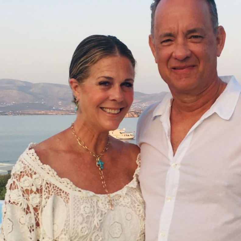 توم هانكس و ريتا ويلسون - الصورة من حساب ريتا ويلسون على انستجرام