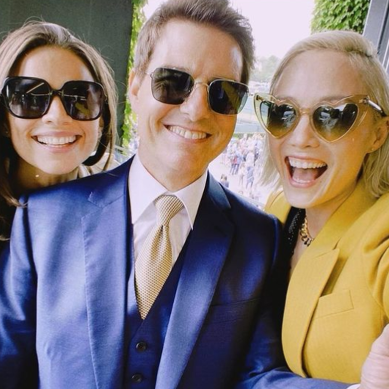  توم كروز يصطحب هالي أتويل في نهائي ويمبلدون- الصورة من حساب هالي أتويل على انستجرام