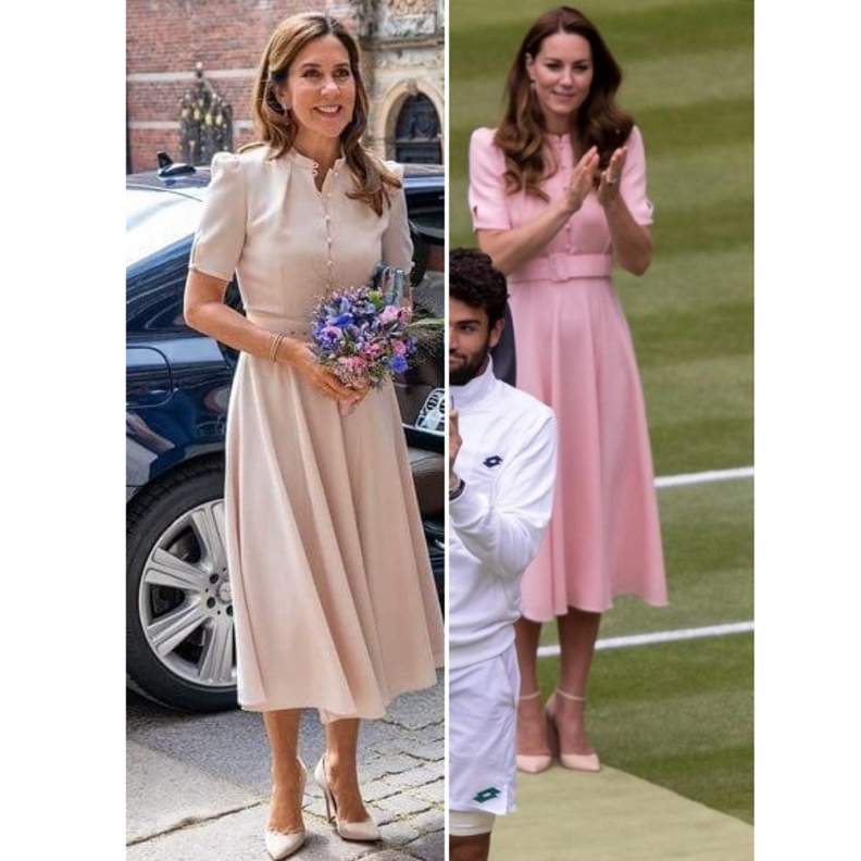 اطلت الأميرة ماري في يونيو 2020 بالفستان نفسه لكن باللون البيج