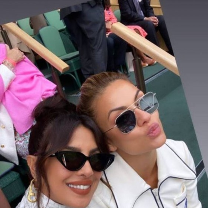 بريانكا تشوبرا تظهر في المقصورة الملكية في نهائي ويمبلدون