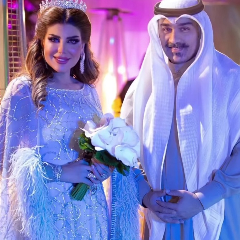 الهام الفضالة وشهاب جوهر.. الصورة من الحساب الرسمي لالهام الفضالة على انستجرام 