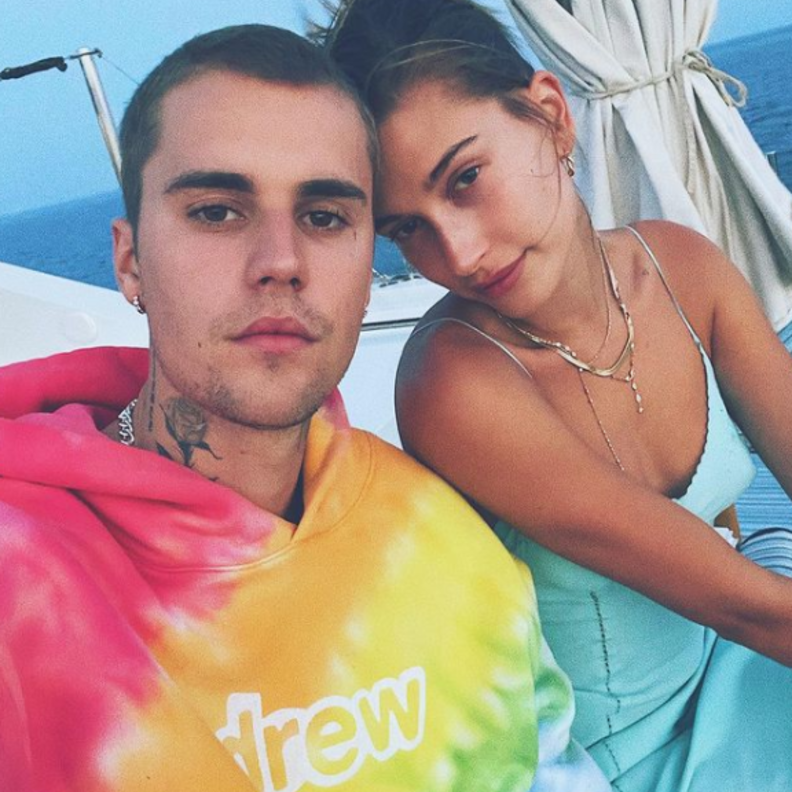 جاستن بيبر و هايلي بيبر - الصورة من حساب جاستن بيبر على انستجرام