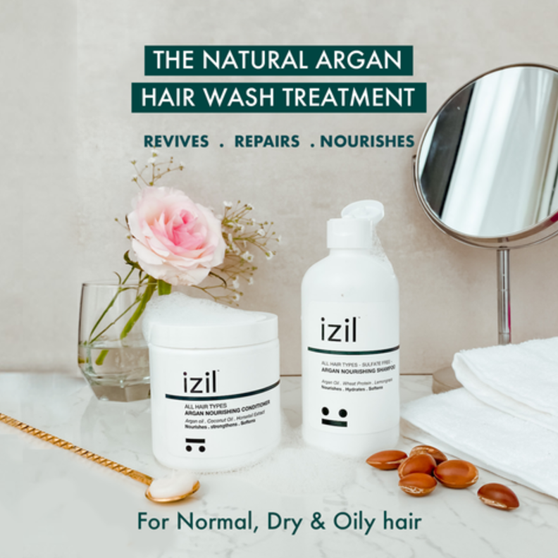 مجموعة غسيل الشعر بالمكوّنات الطبيعية من ازيل بيوتي للرجل والمرأة
