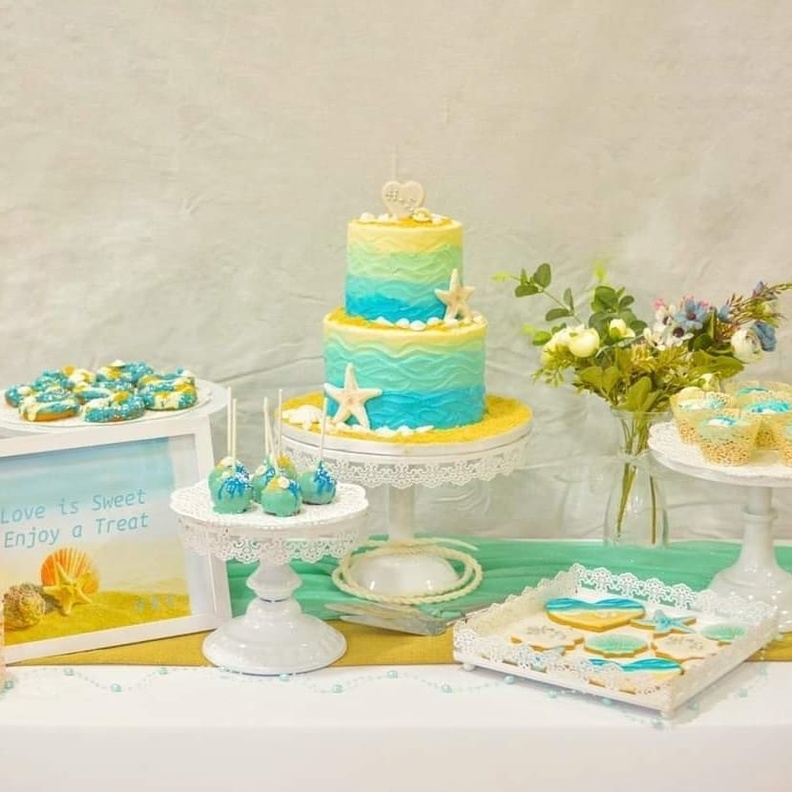  افكار مناسبة ومميزة لكعكة حفل زفاف على البحر icakesmv