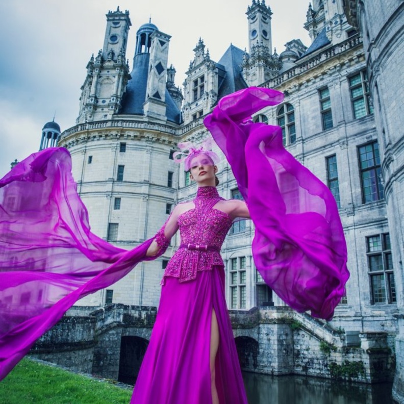 فساتين خطوبة بأكمام واسعة@ziad nakad