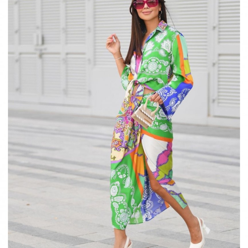 افكار لاعتماد الاقمشة المعرقة على طريقة ديما الاسدي