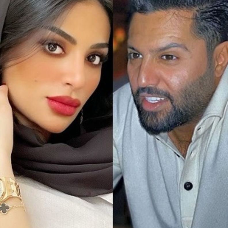 صورة من الحساب الرسمي ليعقوب بوشهري وفاطمة الانصاري على انستجرام