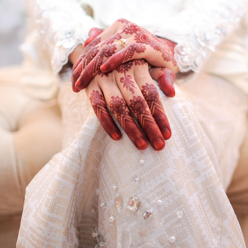  shutterstock_يمكن للعروس أن تختار النقش الذي يعجبها في عيد الاضحى 2021