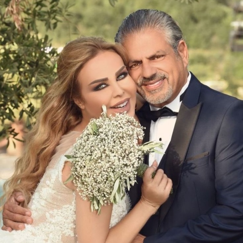 رولا سعد وعريسها- الصورة من حسابها على انستجرام