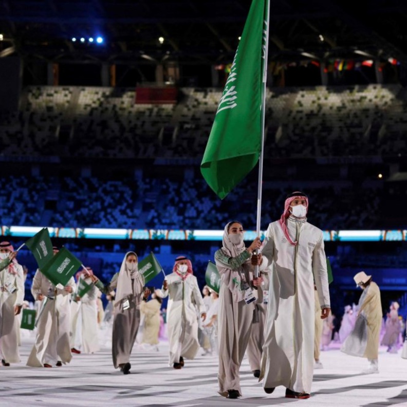 علم المملكة يزين طوكيو 2020 