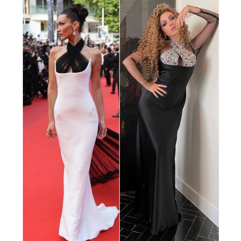 هل إستوحت ميريام فارس أحدث إطلالاتها من بيلا حديد؟