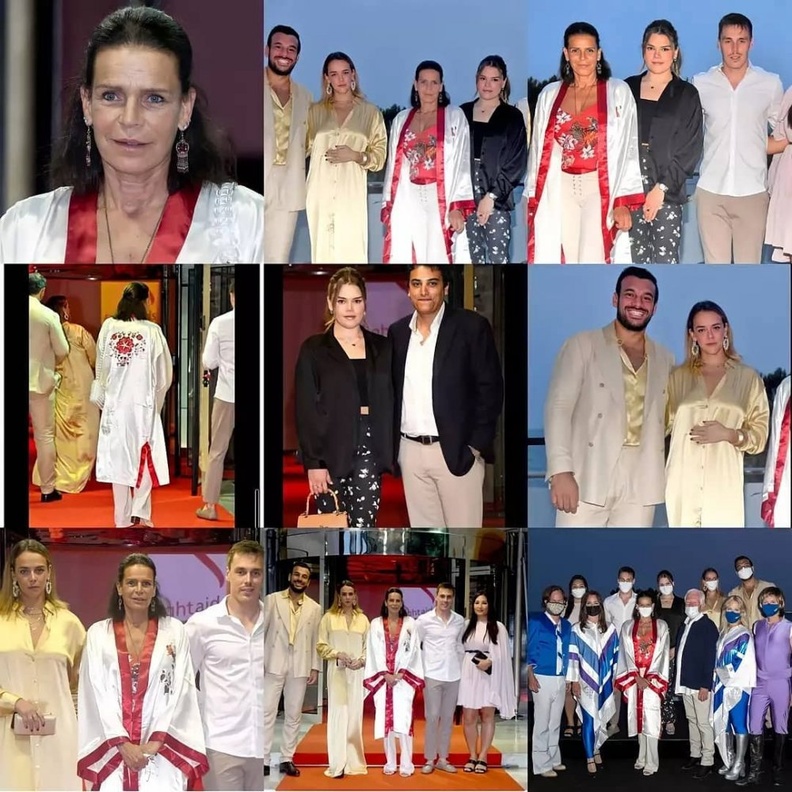 الأميرة ستيفاني وأسرتها في حفل خيري لجهود مكافح الإيدز