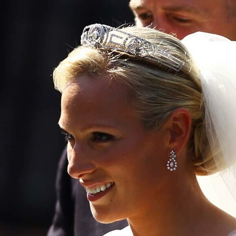 تاج حفل زفاف زارا تندال Zara Tindall