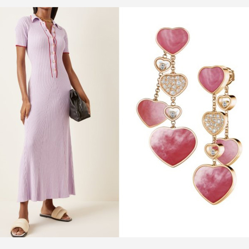  فستان من Anna Quan مع أقراط من Chopard