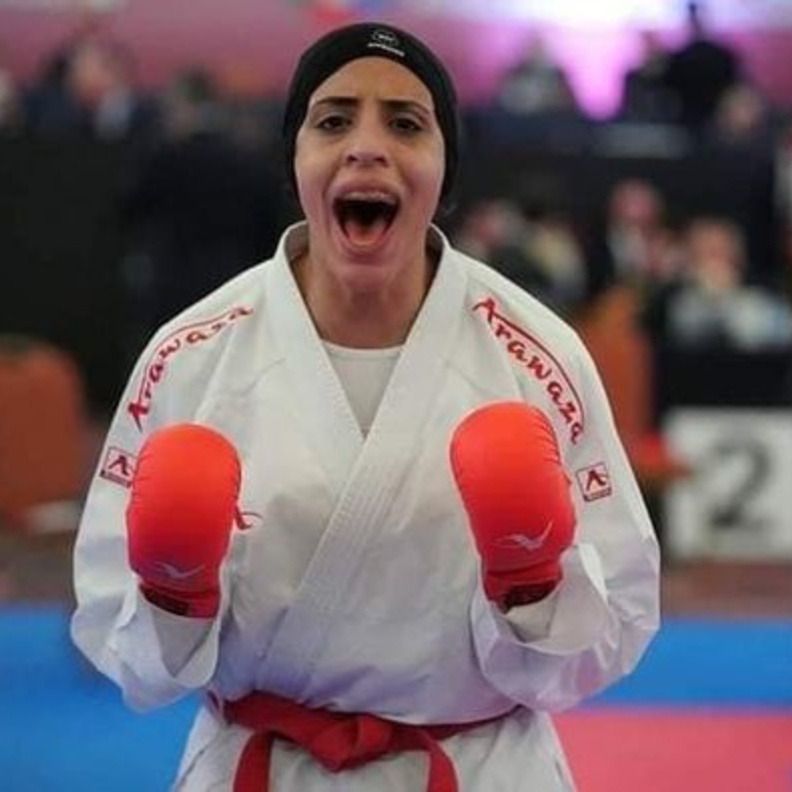 اللاعبة فريال اشرف