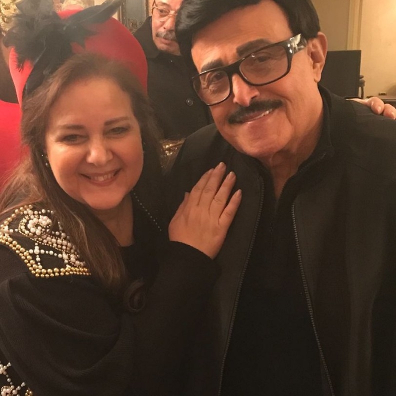 دلال عبد العزيز وسمير غانم- الصورة من حساب ابنتها ايمي سمير غانم بانستجرام