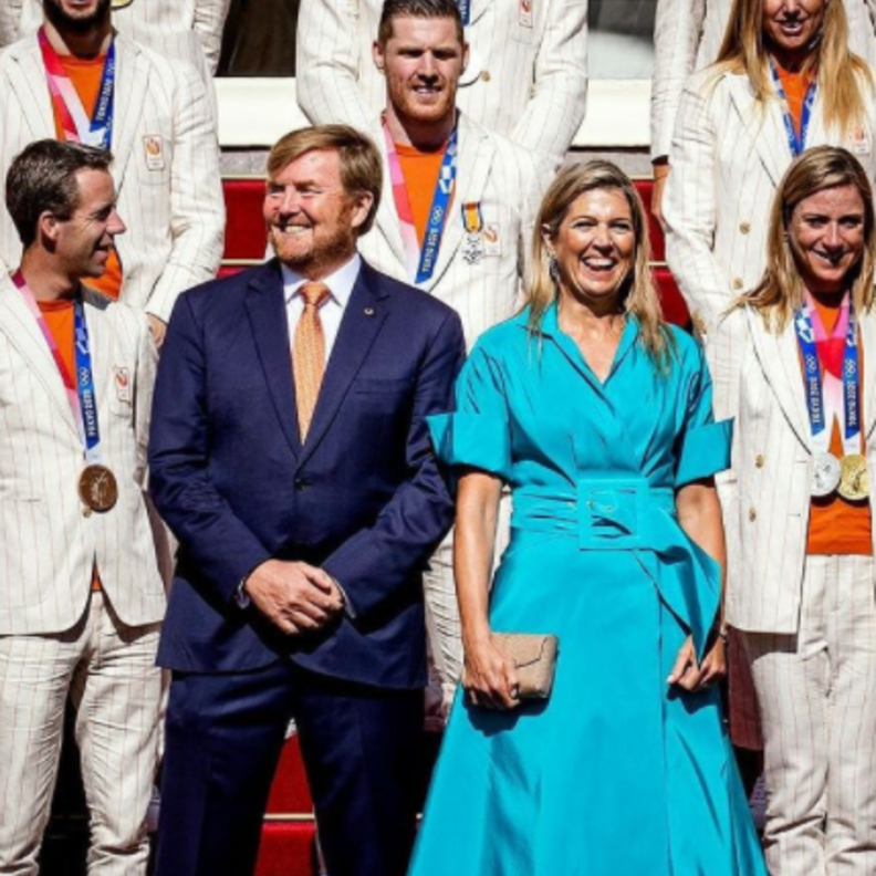 ملك وملكة هولندا يستقبلان البعثة الأوليمبية الهولندية