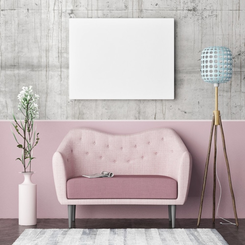  جمال الوردي الباستيل لديكور غرفة معيشة فينتاج