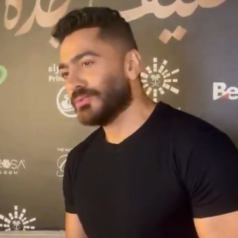 تامر حسني في حفله بجدة 