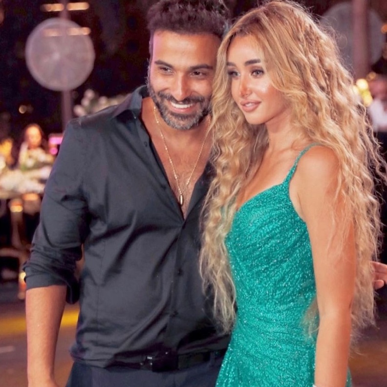 هنا الزاهد وزوجها احمد فهمي 