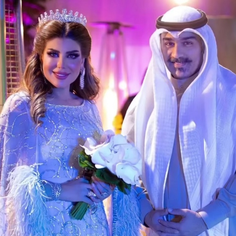 الهام الفضالة وشهاب جوهر.. الصورة من الحساب الرسمي لالهام الفضالة على انستجرام 