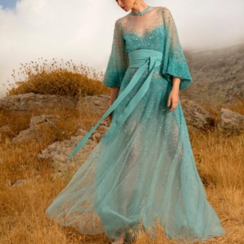 فساتين خطوبة بأكمام طويلة@ramikadi