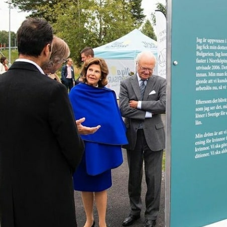 الملك كارل غوستاف والملكة سيلفيا يزوران مقاطعة فاستيرنورلاند