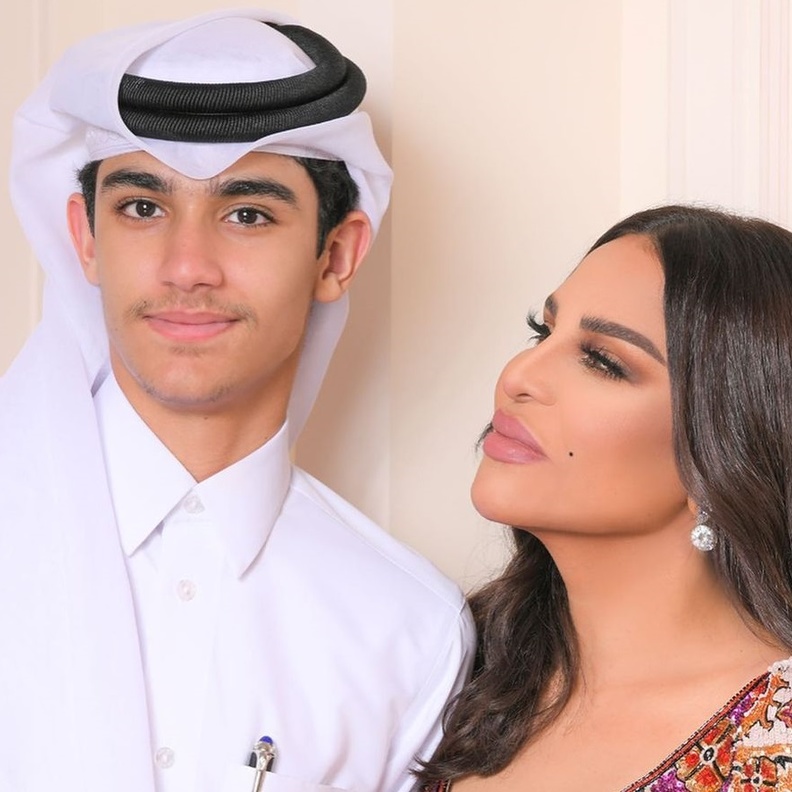 أحلام وابنها فاهد 