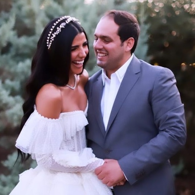 ريم سامي وخطيبها 