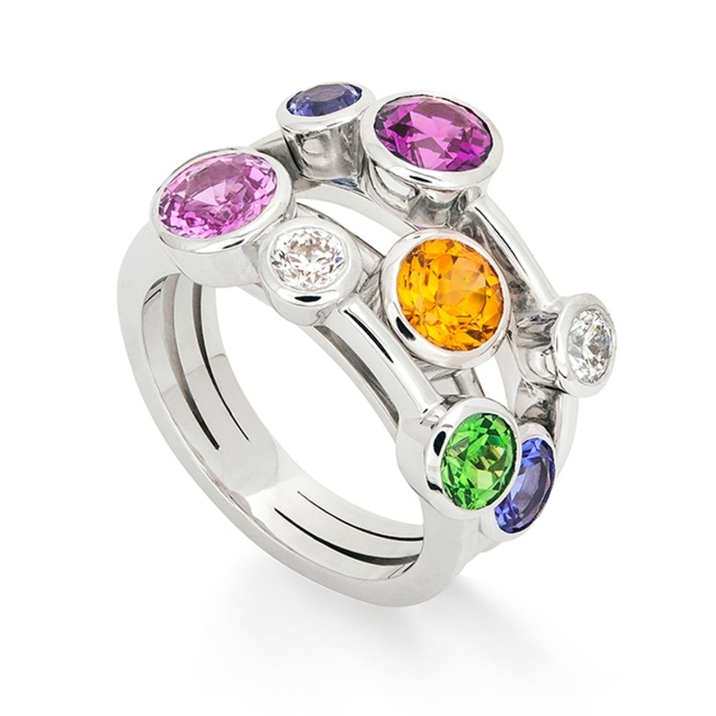  خاتم Raindance Rainbow Watercolour من بودلز Boodles