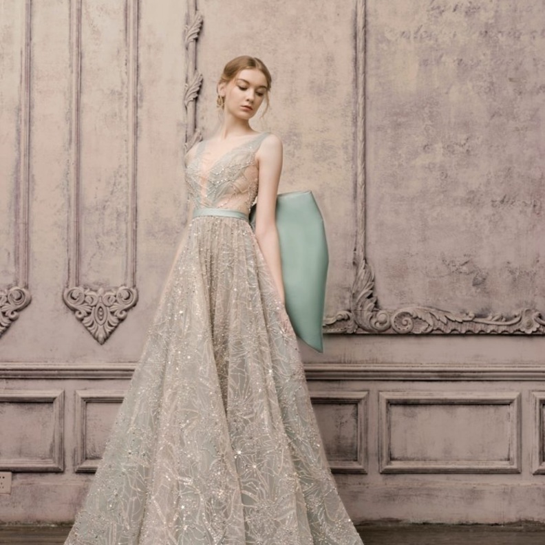  فساتين زفاف بألوان الباستيل@jimmychoo
