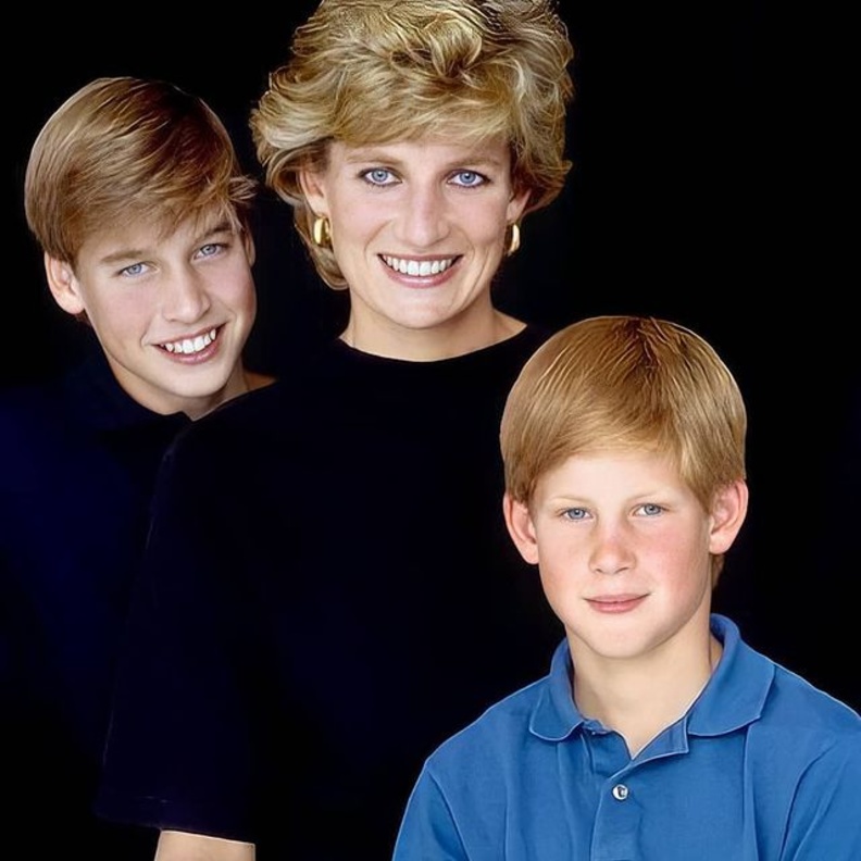 الأميرة ديانا وأبنائها