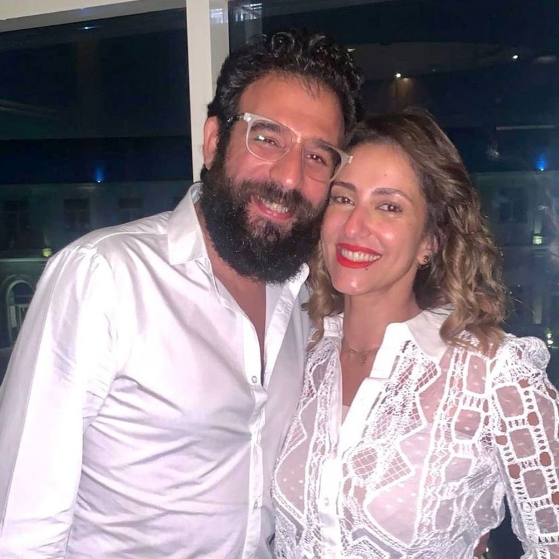 حنان مطاوع وزوجها